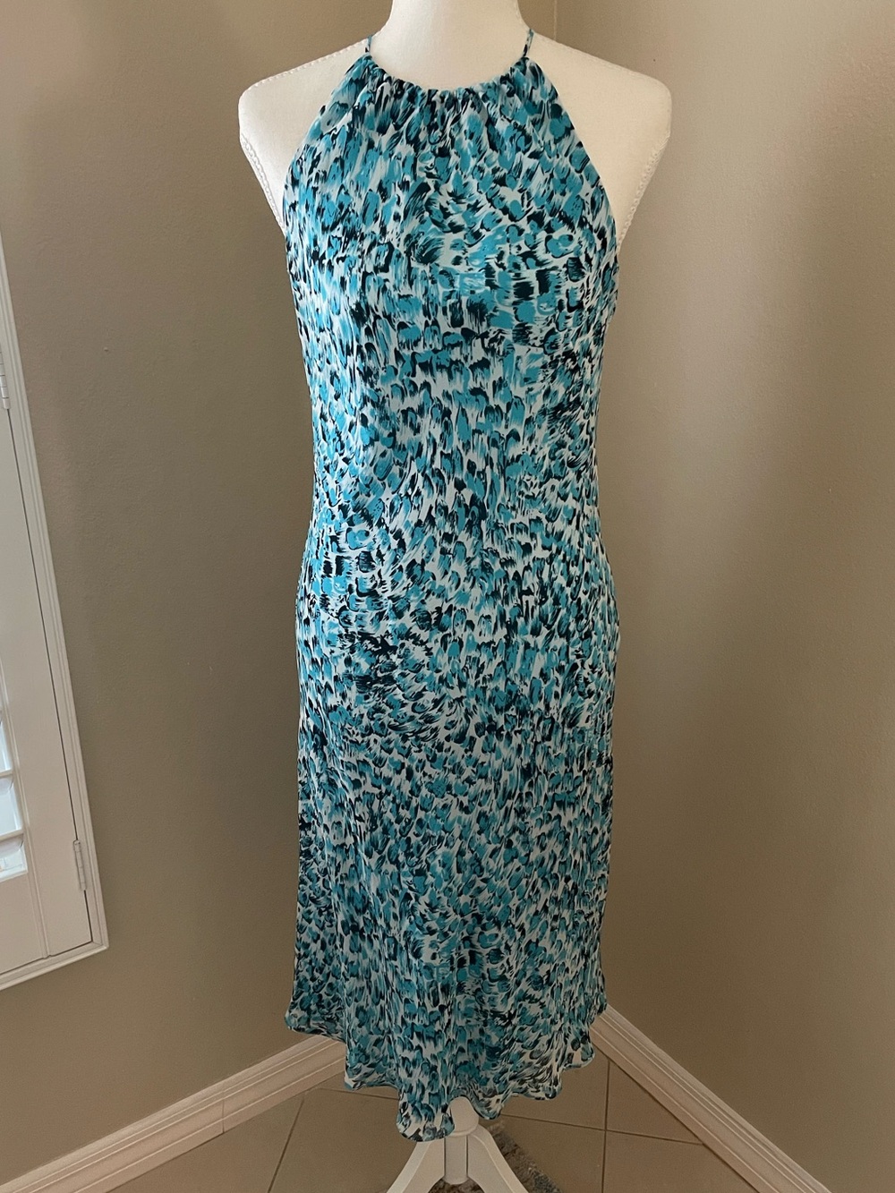 Ann Taylor Silk Halter Dress